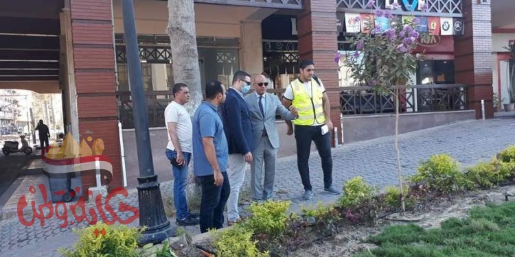 عمرو عثمان : يتفقد اعمال تطوير مول طرح البحر ببورسعيد