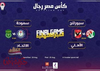 قبل نهائي كاس مصر لكرة السلة رجال وسيدات