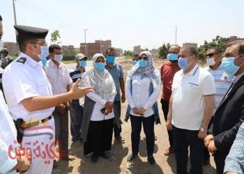 محافظ المنوفيه يستغل مساحات الصرف المغطي للمصلحه العامه