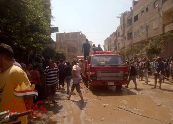المنوفية : العناية الإلهية تنقذ كفر زلابية بأشمون من حريق هائل