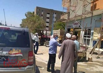 شعراوي “سرعة الانتهاء من اعمال طلاء واجهات المبانى باللون الموحد