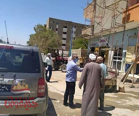 شعراوي “سرعة الانتهاء من اعمال طلاء واجهات المبانى باللون الموحد