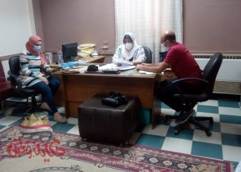 اجتماع طارئ لمدير صحة أبشواى مع الفريق الوقائي