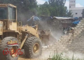 إزالة 49 حالة تعدى على املاك الدولة بمساحة 4324 متر بالمحلة