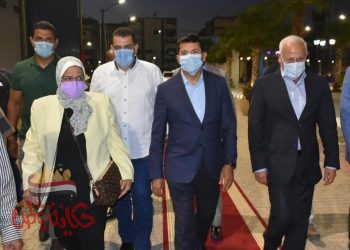 وزير الرياضة ومحافظ بورسعيد يشهدان تدريبات لاعبي الإسكواش ضمن المشروع القومي للموهبة بالمدينة الرياضية