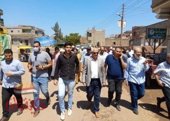 هيكل يتفقد محطتى رفع الصرف الصحي بقرية الورق بسيدي سالم للبدء في تنفيذهما