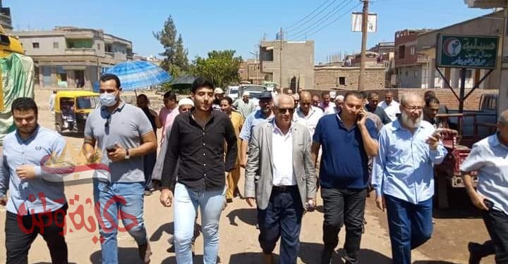 هيكل يتفقد محطتى رفع الصرف الصحي بقرية الورق بسيدي سالم للبدء في تنفيذهما