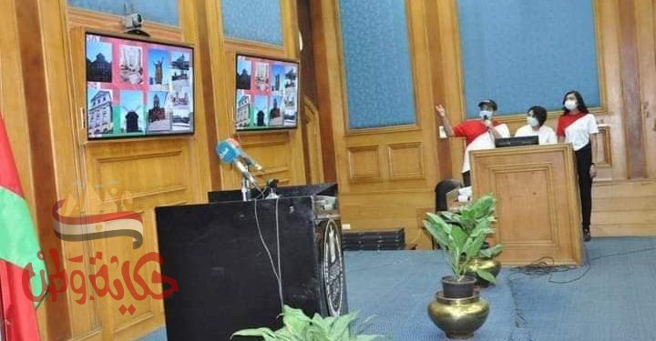 شوقي يلتقي بالطلاب أبناء شهداء الشرطة والقوات المسلحة المسافرين إلى بيلاروسيا