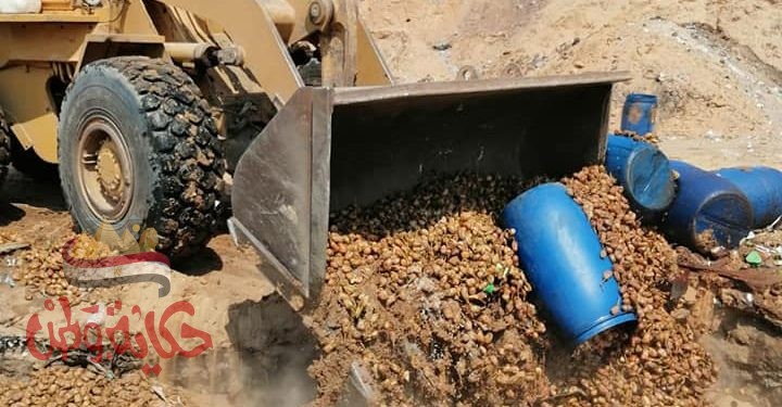 إعدام ٨ طن أغذية فاسدة بمخزن بالعاشر من رمضان
