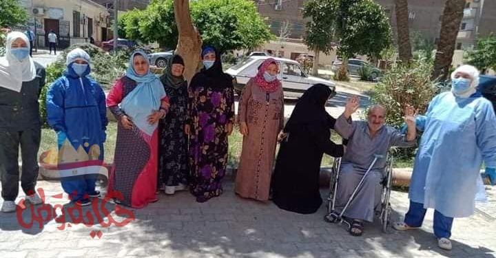 بالصور : تعافى و خروج  ٨ حالات جديدة من فيروس كوروناببنى سويف