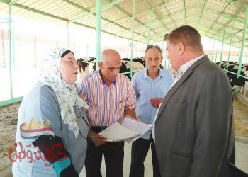 وكيل وزارة الزراعة بالبحيرة فى زيارة مفاجئة لمزرعة ” الايمان ” للثروة الحيوانية بالمحمودية