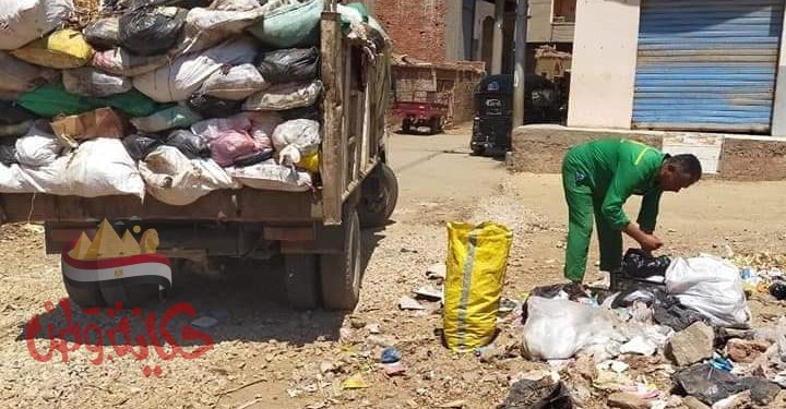المنوفية : رفع 48طن قمامة بقري مركز الباجور