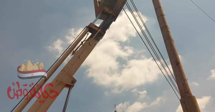 المنوفية : صيانة الكهرباء والتأكد من سلامة أعمدة الإنارة بقري مدينة تلا