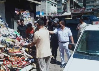 إزالة ٢٥٠ مخالفة إشغال طريق بكفر الدوار