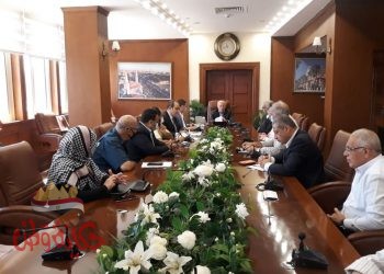 محافظ بورسعيد يستعرض المخطط التفصيلى لمشروع مول الفرما ببورسعيد