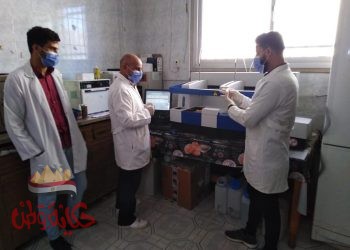 تدريب فريق المعمل بمستشفي الحسينية علي جهاز قياس دلالات الأورام وتشغيله الأسبوع القادم