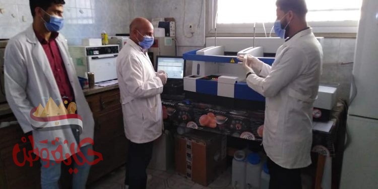 تدريب فريق المعمل بمستشفي الحسينية علي جهاز قياس دلالات الأورام وتشغيله الأسبوع القادم