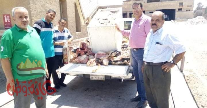 الفيــــــــوم : ضبـــط لحوم بلدى فاسده بمركز سنورس