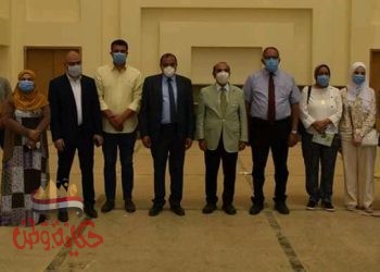 رئيس جامعة بنى سويف يتفقد التجهيزات النهائية لمركز التأهيل الطبي للأطفال ذوي الاحتياجات الخاصة