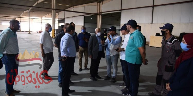 محافظ بورسعيد يتفقد مصنع بيراميدز لإنتاج إطارات السيارات جنوب بورسعيد