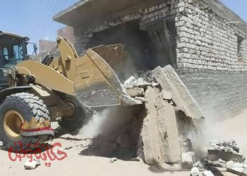 تنفيذ قرارات إزالة التعديات بالبناء على أملاك الدولة والأراضى الزراعية