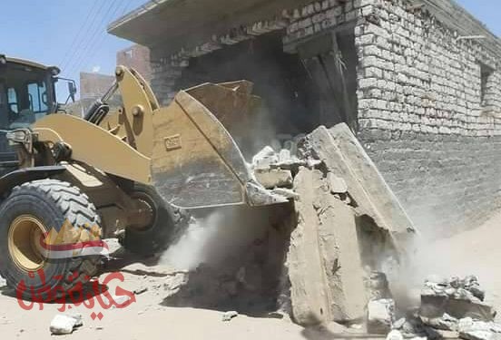 تنفيذ قرارات إزالة التعديات بالبناء على أملاك الدولة والأراضى الزراعية