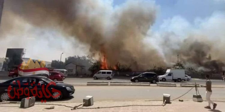 السيطرة علي حريق هائل بميدان الرماية