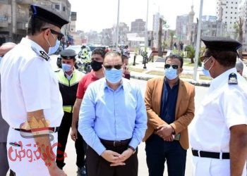 ممدوح غراب يتفقد المكان المخصص لإستقبال وتشوين التكاتك المخالفة بمنيا القمح