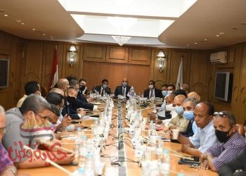 محافظ قنا ورئيس الهيئة العامة للاستثمار يلتقيان بعدد من المستثمرين