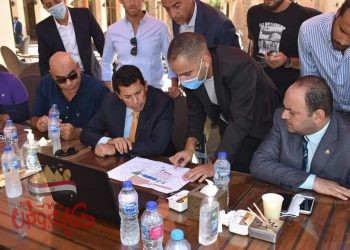 صبحى ” يتفقد موقع إقامة قرعة مونديال العالم لليد 2021