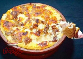 أرز معمر فلاحي باللحم