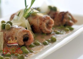 شرائح بتلو مع بسلة