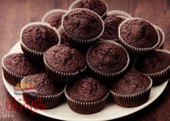 كب كيك شوكولا و زبيب