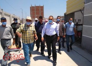 محافظ الشرقية يتفقد أعمال تطوير النقطة الوسيطة بأرض الفدان بمنياالقمح