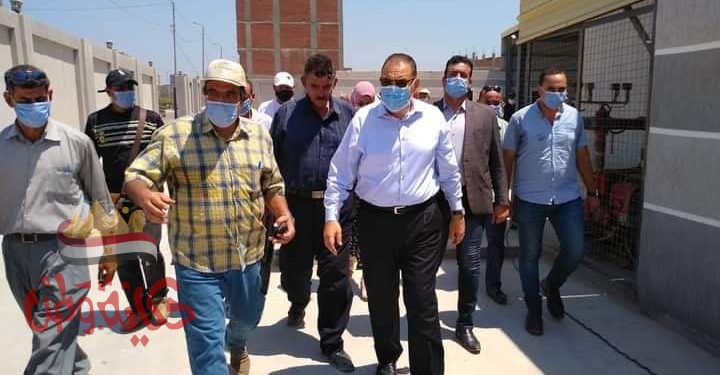 محافظ الشرقية يتفقد أعمال تطوير النقطة الوسيطة بأرض الفدان بمنياالقمح