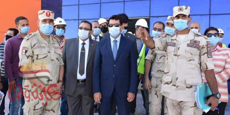“صبحى”يطمئن على معدلات إنجاز إنشاء الصالة المغطاة ببرج العرب استعداداً لمونديال اليد