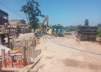 تكثيف متابعةأعمال الصرف الصحي بقرى أبوحمص