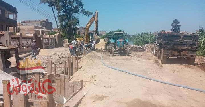 تكثيف متابعةأعمال الصرف الصحي بقرى أبوحمص