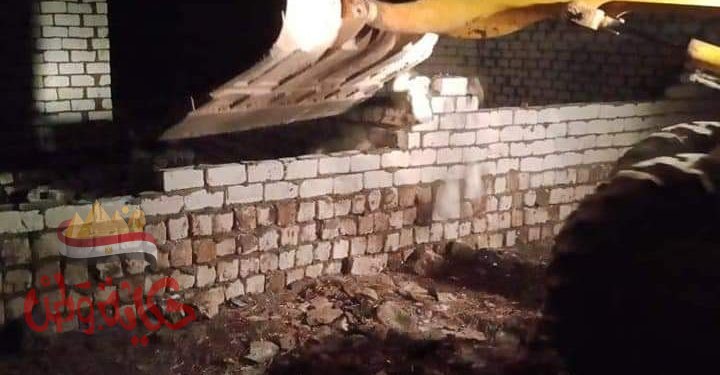 المنوفية : حملة إزالة تعديات علي أرض زراعية بمركز ومدينة شبين الكوم