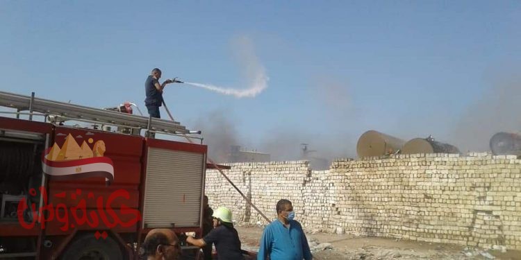 المنوفية : إخماد حريق بمخزن للكرتون بالمنطقة الصناعية بقويسنا