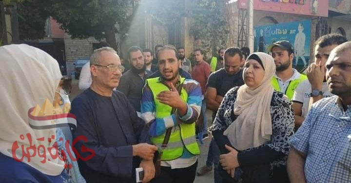 نائب محافظ القليوبية تتابع مبادرة مجابهة فيروس كورونا بقريتى الخرقانية والأخميين