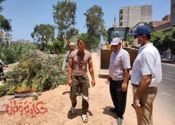 إزالة ( ٣٤)حالة تعدى على أملاك الرى بالمحمودية