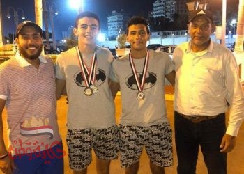 تألق أبطال الخماسى الحدديث بنادى 6 أكتوبر