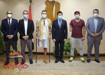 "صبحى" يدعم لعبة كرة القدم للمبتورين من ذوى القدرات والهمم