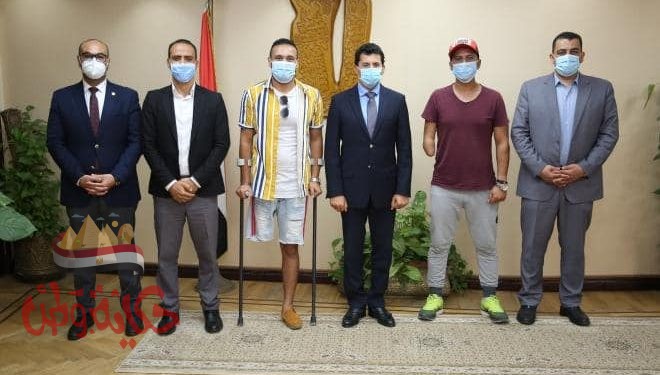 "صبحى" يدعم لعبة كرة القدم للمبتورين من ذوى القدرات والهمم