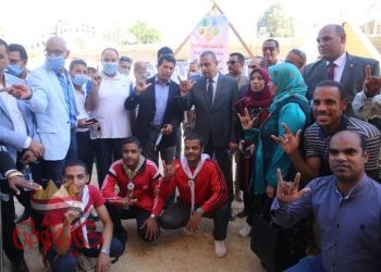 وزير الشباب والرياضة يتفقد المبني الإداري لنادي الإيمان للمعاقين بسوهاج