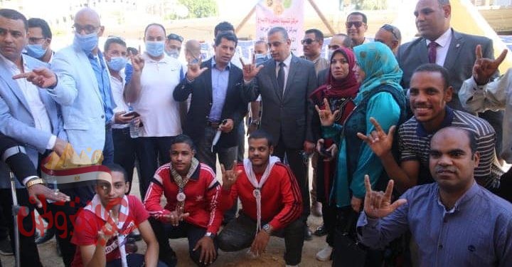 وزير الشباب والرياضة يتفقد المبني الإداري لنادي الإيمان للمعاقين بسوهاج