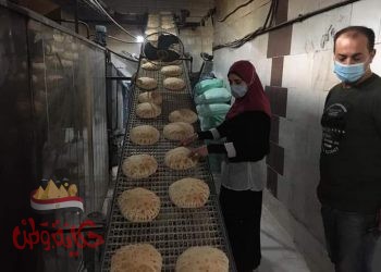 عايدة ماضي تتابع حملة تموينية على المخابز وتحرير (6 ) محضر مخالفه بمطوبس