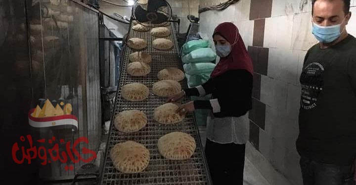 عايدة ماضي تتابع حملة تموينية على المخابز وتحرير (6 ) محضر مخالفه بمطوبس
