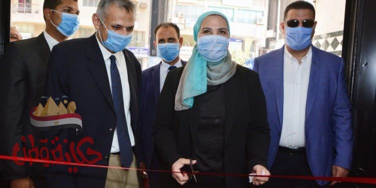 وزيرة التضامن تفتتح فرع الشهيد أحمد المنسي بمقر جمعية رسالة بالدقي